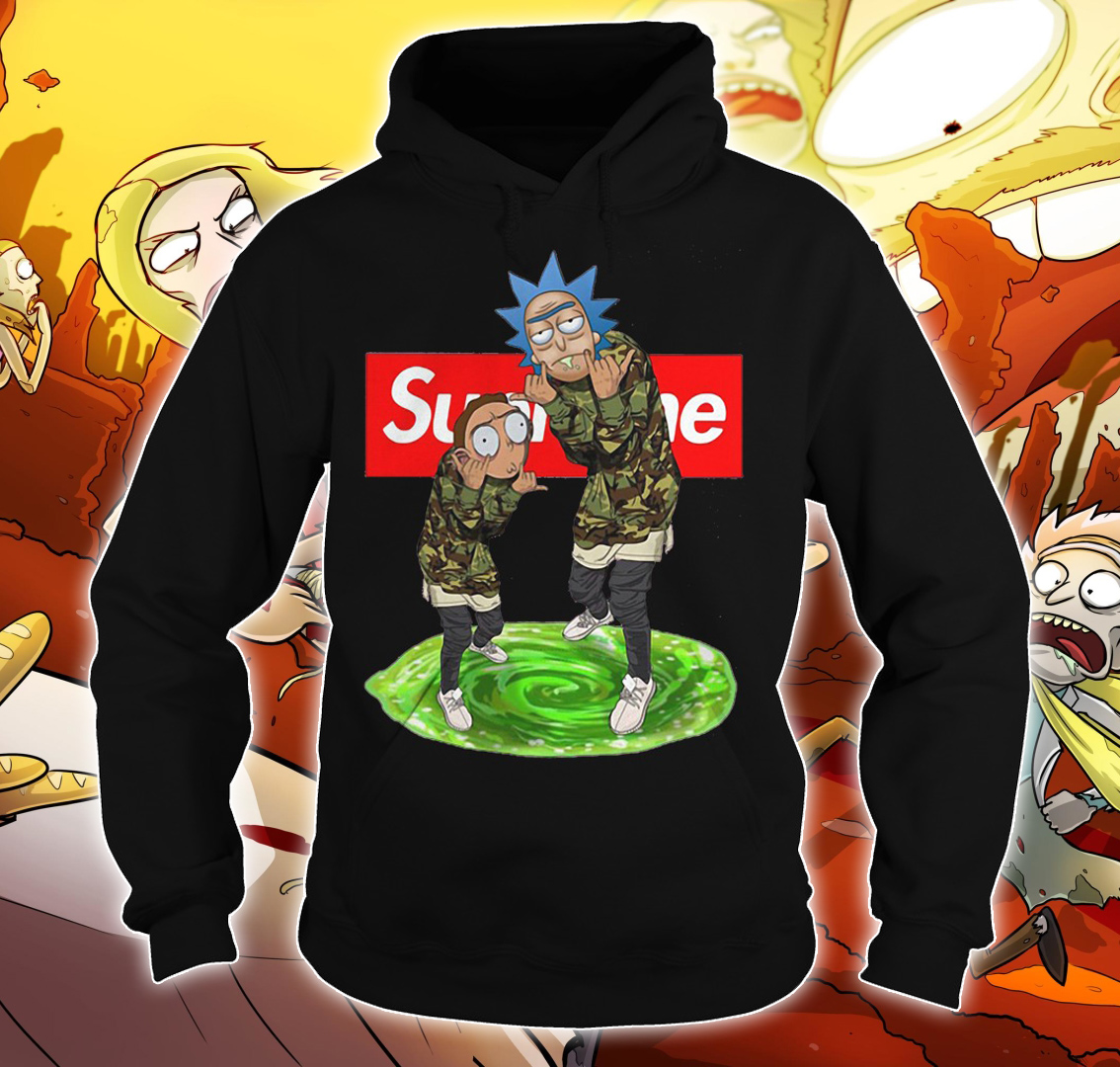 Official Supreme Rick and Morty Hoodie, hoodie, sweater ...