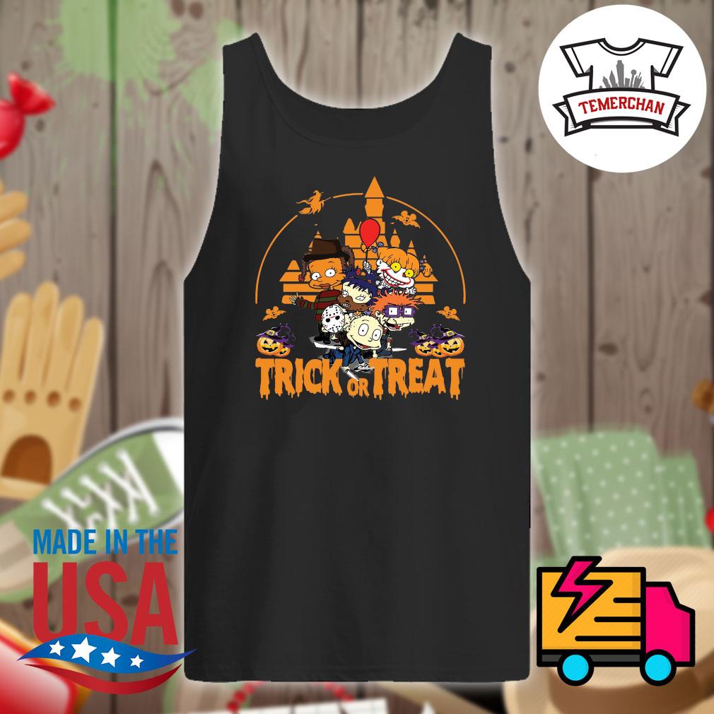 Trick Or Treat Disney Horror Characters Halloween Shirt Hoodie Tank Top Sweater And Long Sleeve T Shirt