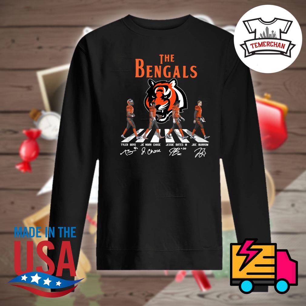 The Bengals Abbey Road signatures shirt, hoodie, sweater, long