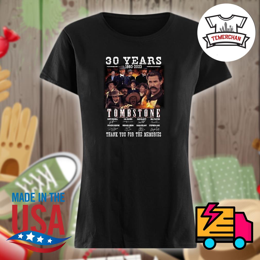 30 years 1993 2023 Tombstone signatures thank you for the memories s Ladies t-shirt