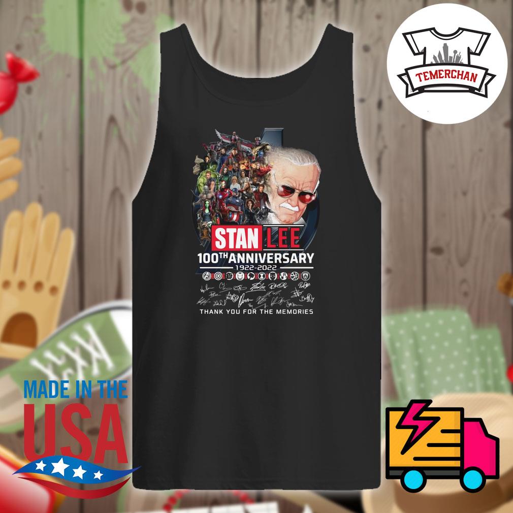 Stan Lee 100th anniversary 1922 2022 signatures thank you for the memories s Tank-top
