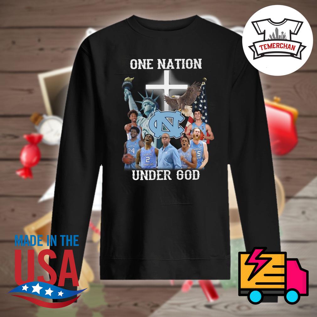 North Carolina Tar Heels one Nation under God s Sweater