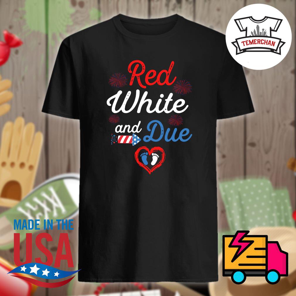 red white & due shirt