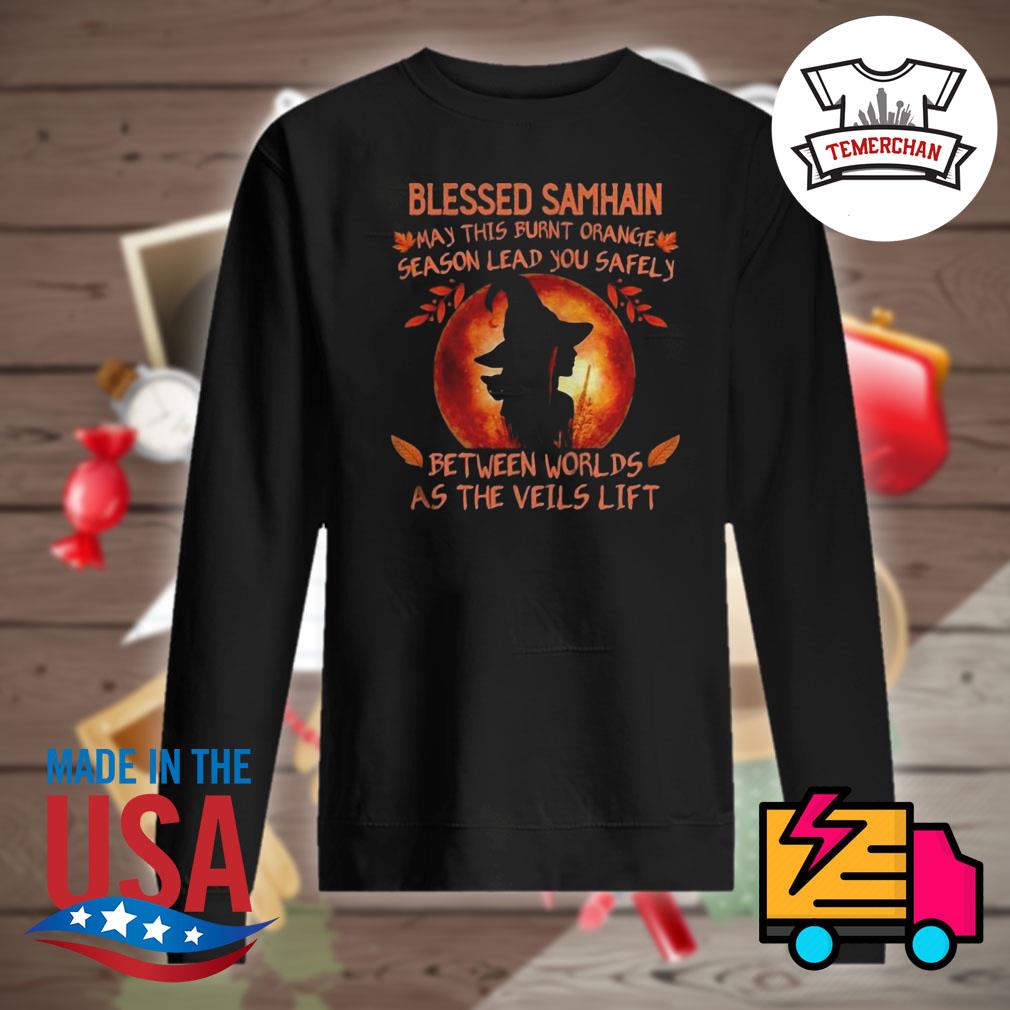 Blessed Samhain may this burnt orange season lead you safely between worlds as the veils lift Halloween s Sweater