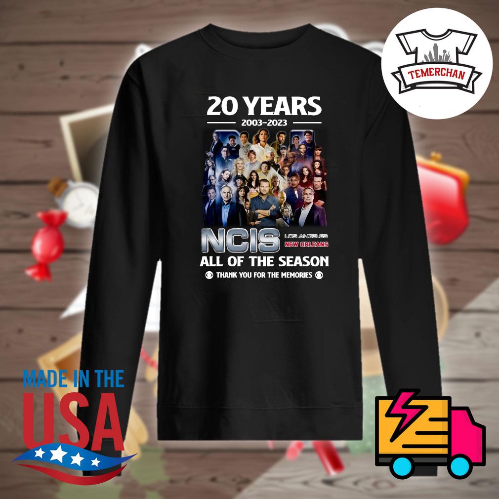 20 years 2003 2023 NCIS Los Angeles New Orleans all of the season thank you for the memories s Sweater