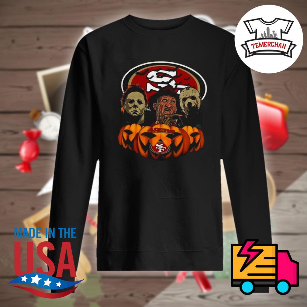 Halloween Horror Movie Pumpkin and Jason Voorhees And Freddy Krueger Cleveland  Browns shirt, hoodie, sweater, long sleeve and tank top