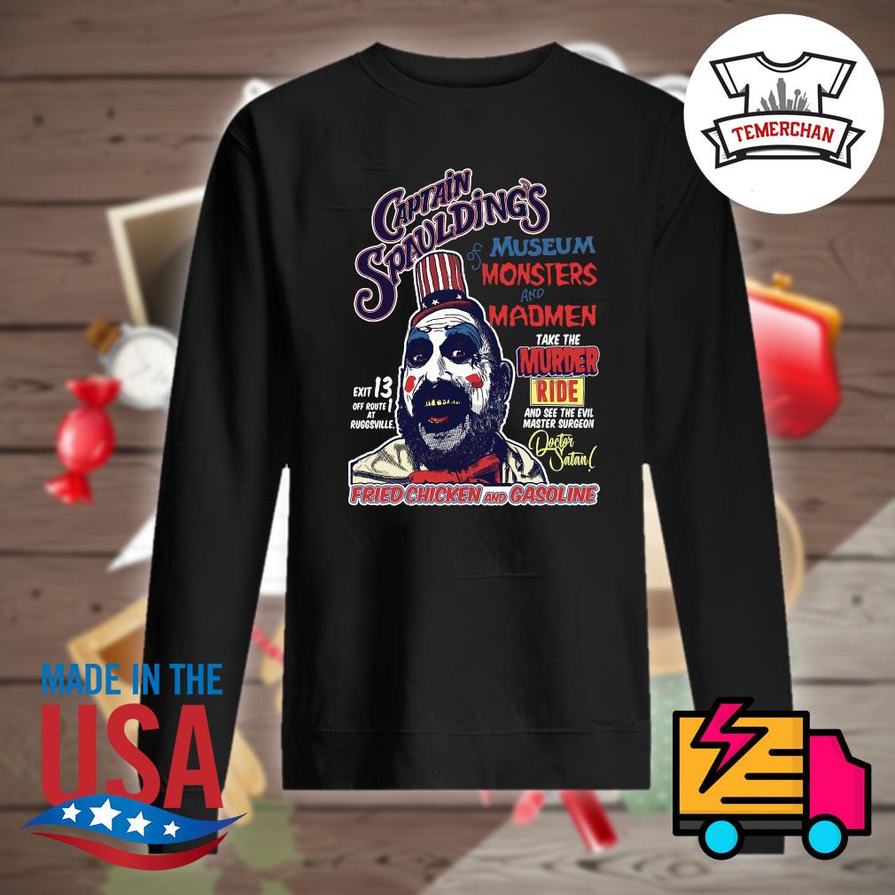 Captain Spaulding's of museum Monsters and Madmen fried chicken and Gasoline Halloween s Sweater