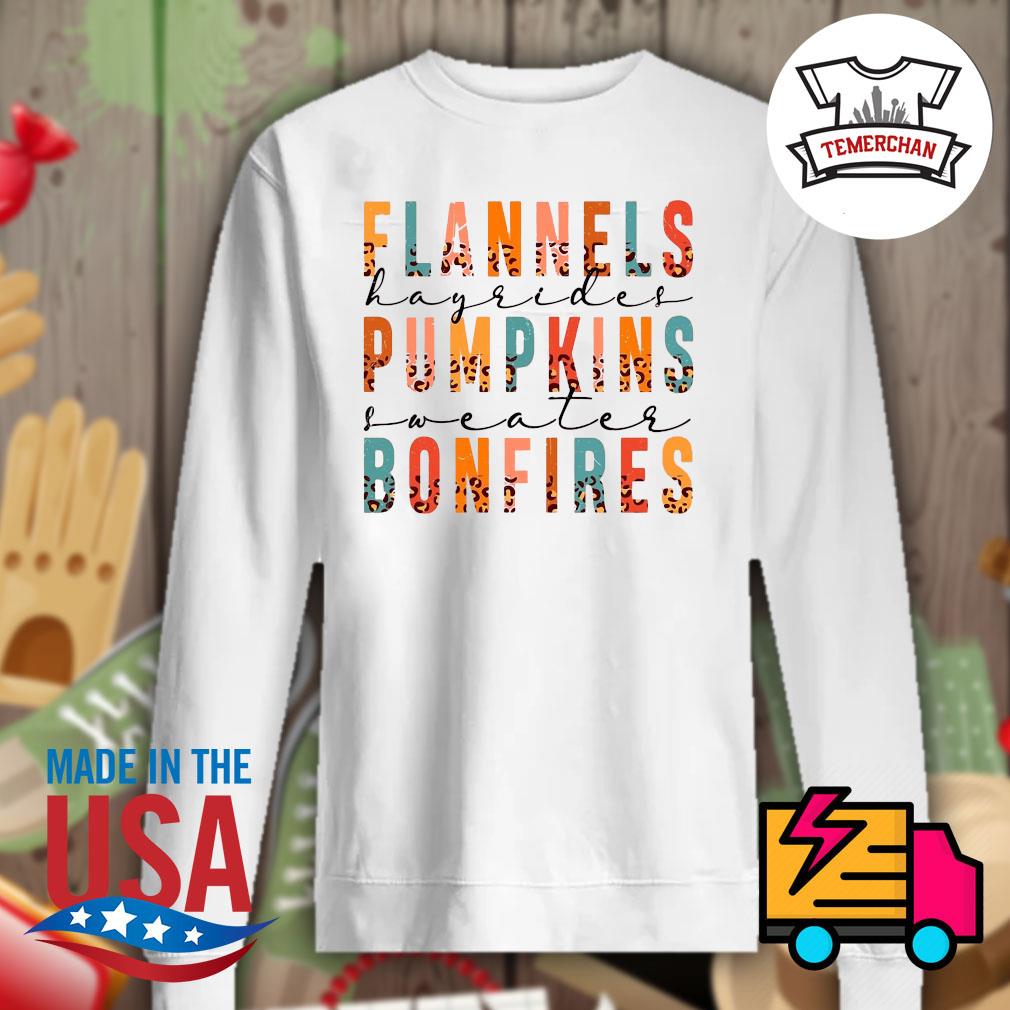 Flannels Pumpkins Bonfires Halloween s Sweater