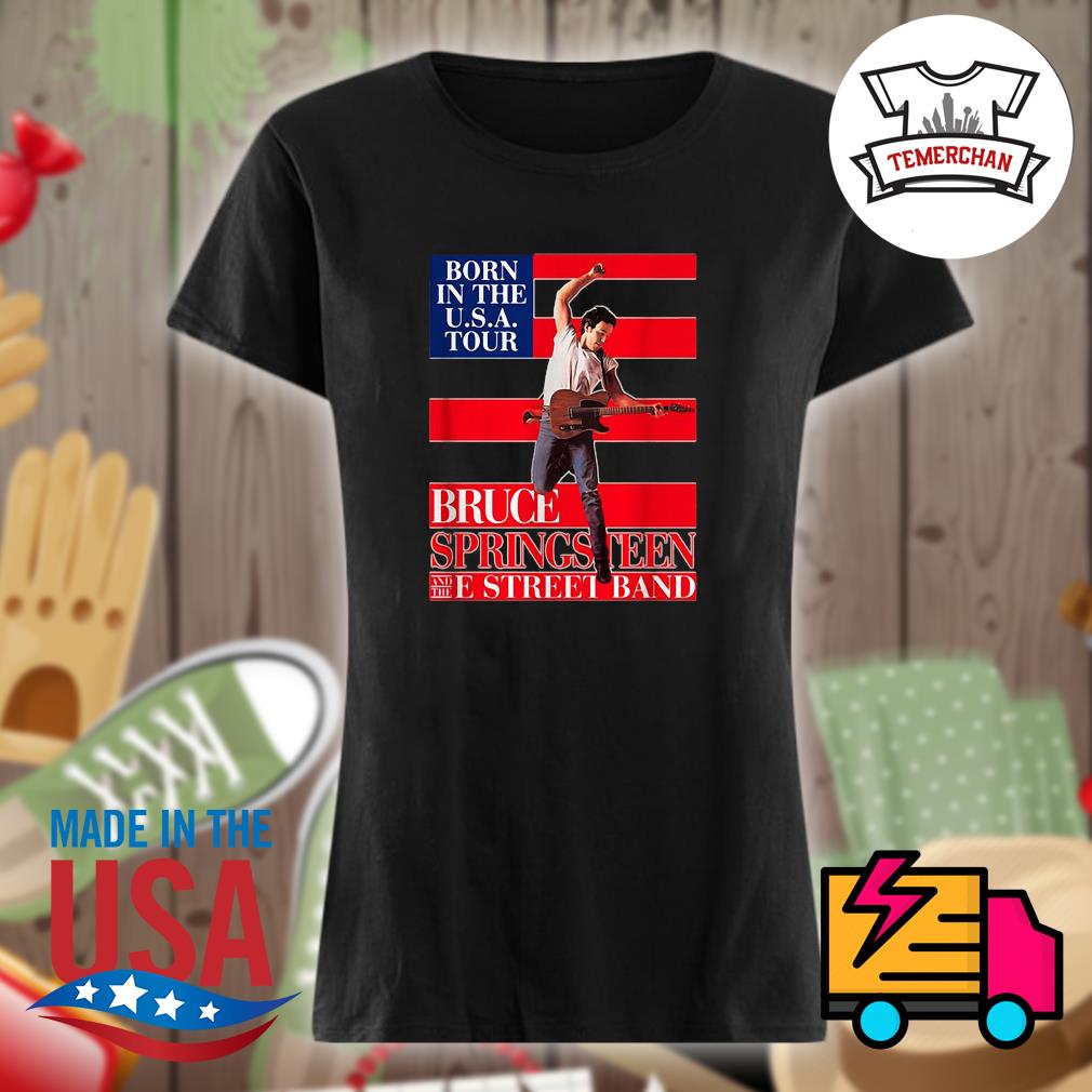 Born in the USA tour Bruce Springsteen and the E Street band s Ladies t-shirt