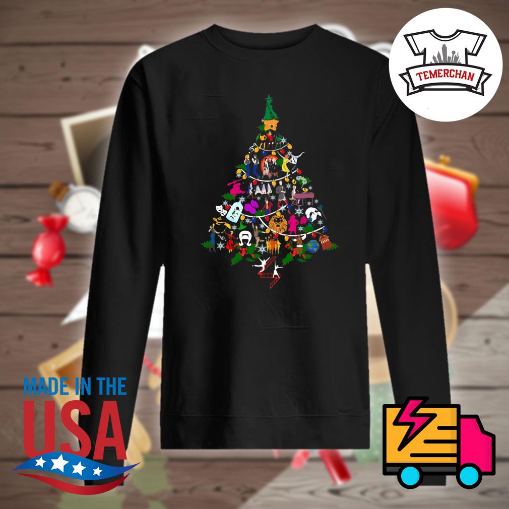 Broadway gifts Christmas tree shirt hoodie tank top sweater and long sleeve t shirt