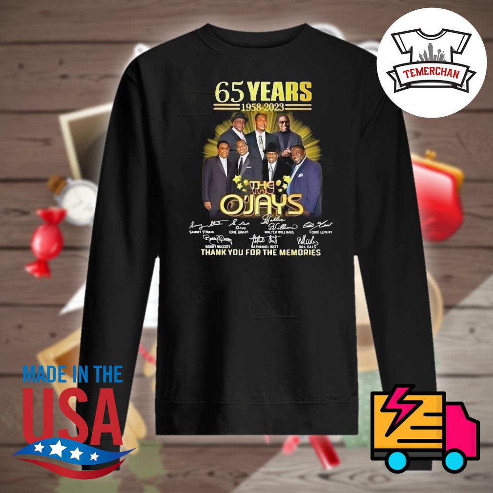 65 years 1958 2023 the O'Jays signatures thank you for the memories s Sweater