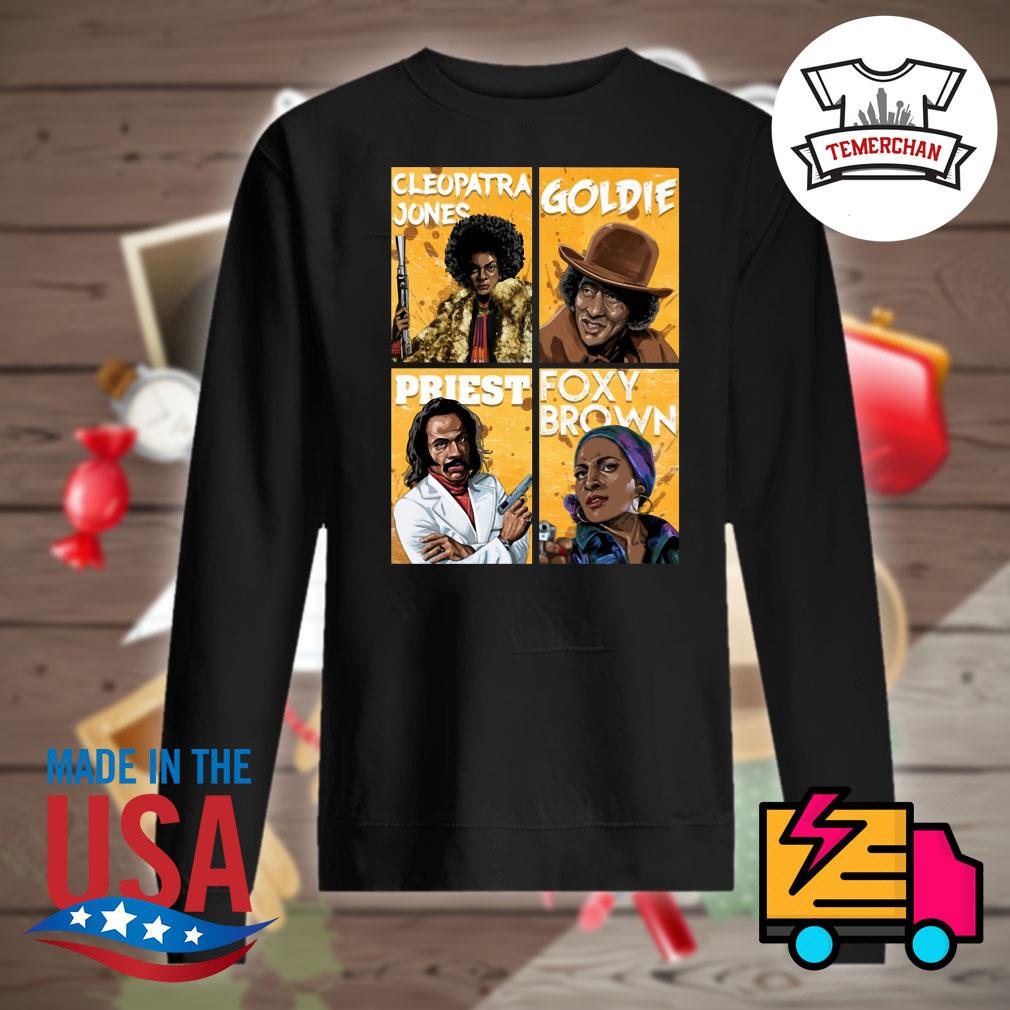 Cleopatra Jones Goldie Priest Foxy Brown comic shirt, hoodie, tank top,  sweater and long sleeve t-shirt