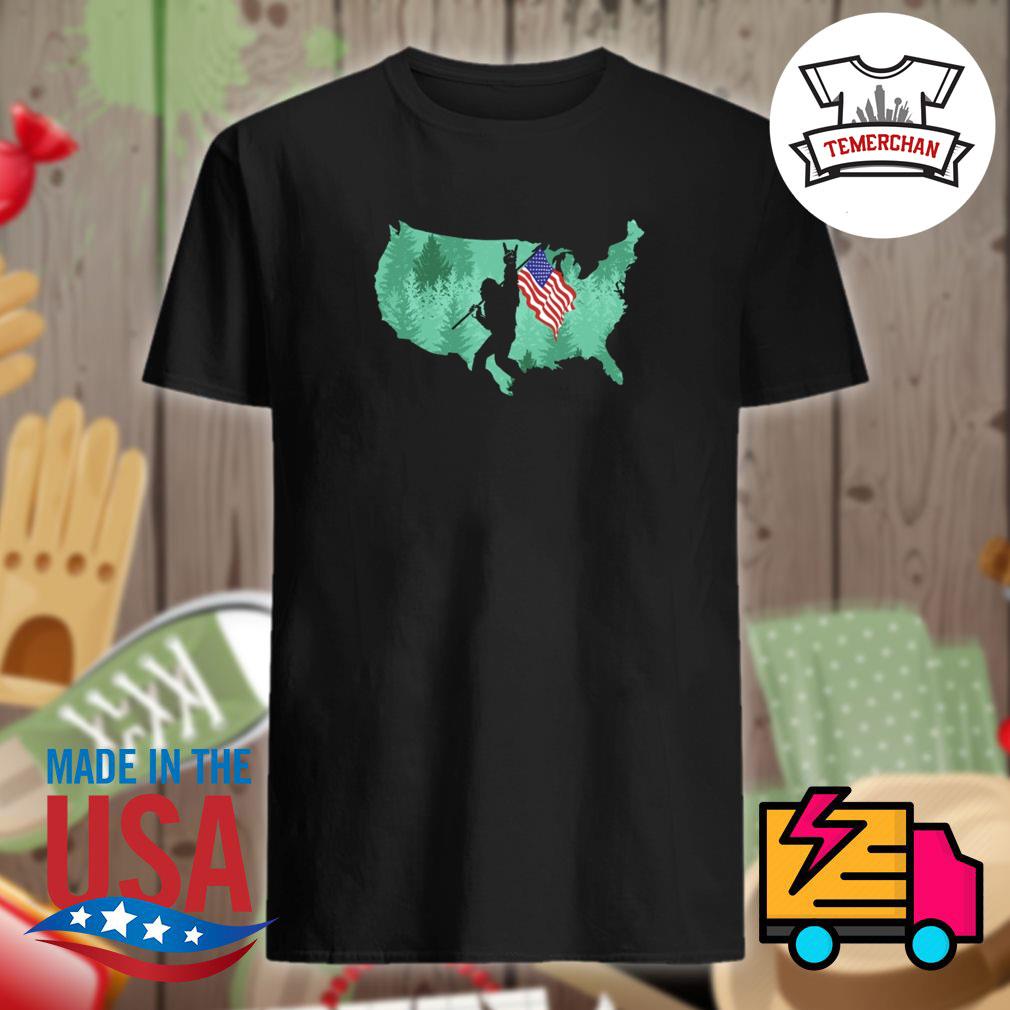 bigfoot flag shirt