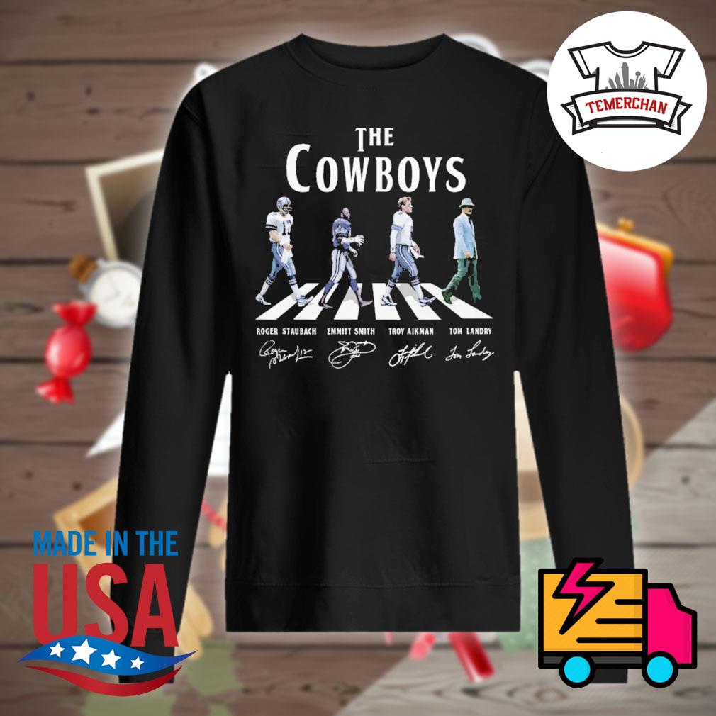 The Cowboys Roger Staubach Emmitt Smith Troy Aikman Tom Landry signatures  shirt, hoodie, tank top, sweater and long sleeve t-shirt