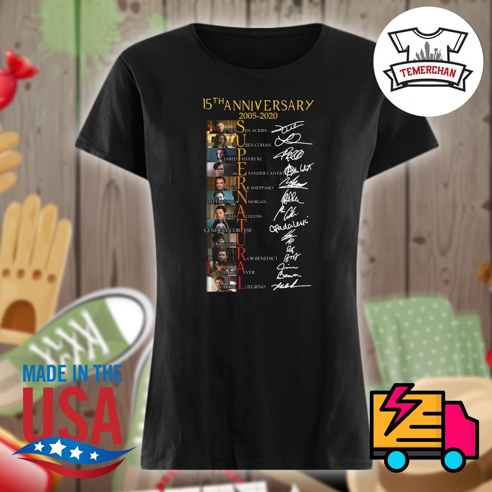 supernatural 15th anniversary shirt