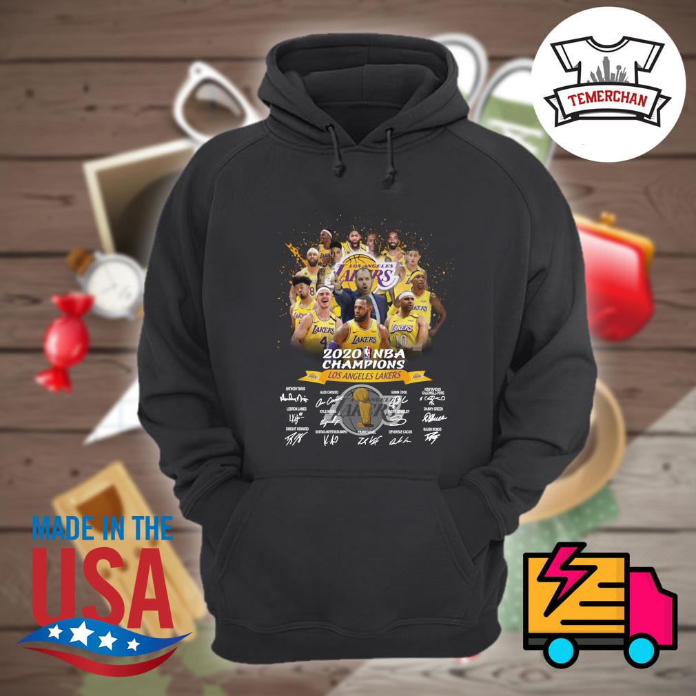 Los Angeles Lakers 2020 NBa Champion signatures shirt, hoodie, sweater,  long sleeve and tank top