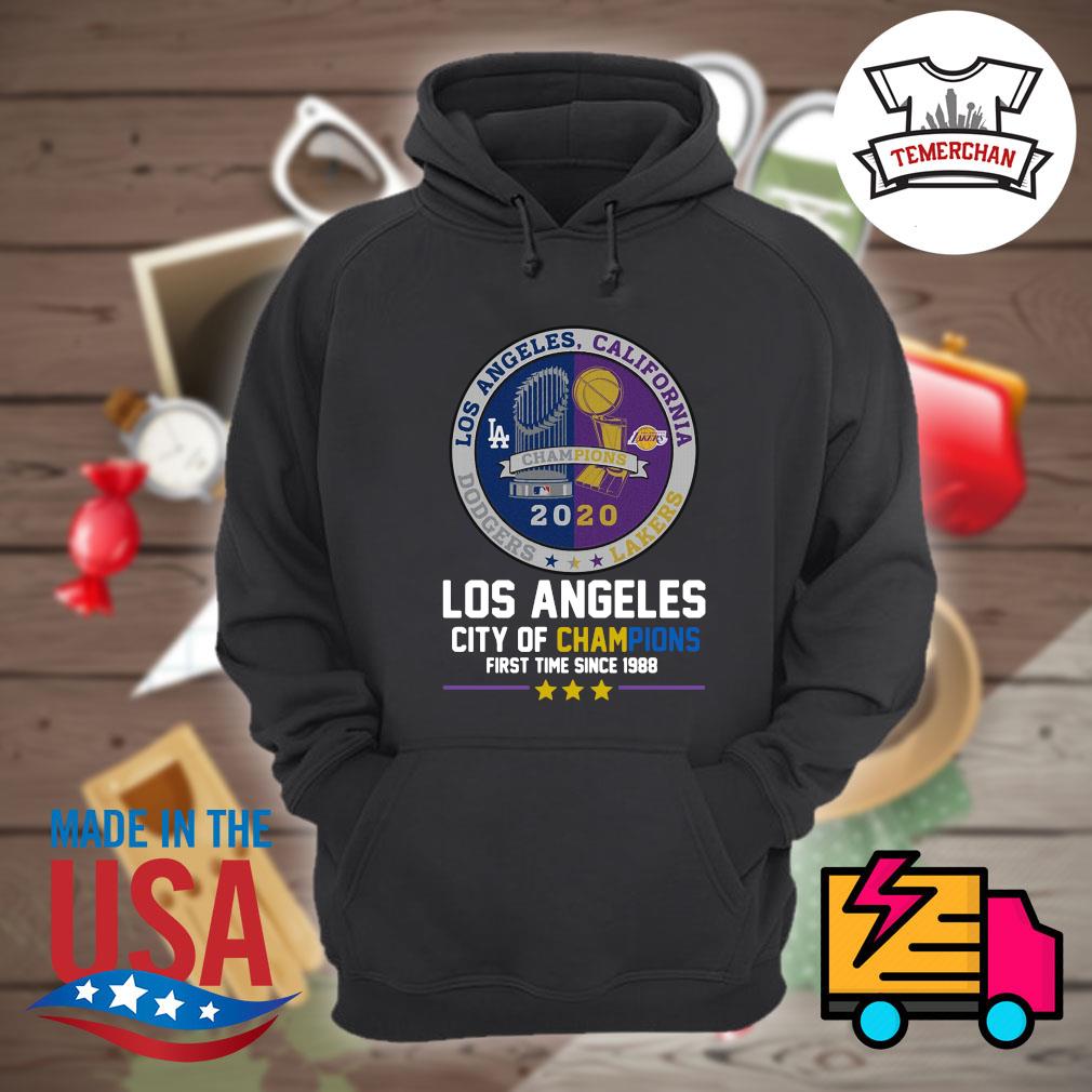 Los Angeles California Los Angeles Dodgers Lakers Champions 2020 shirt,  hoodie, sweater, long sleeve and tank top