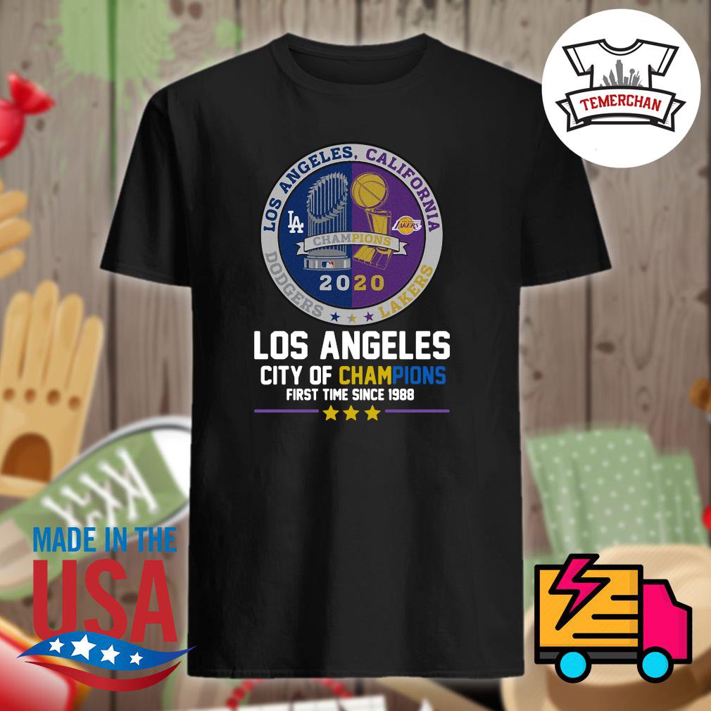 Los Angeles California Los Angeles Dodgers Lakers Champions 2020 shirt,  hoodie, sweater, long sleeve and tank top