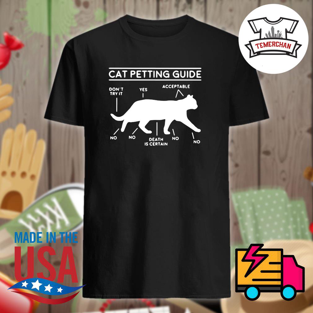 cat petting guide shirt